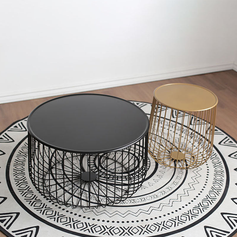 Contemporary Iron Cage Coffee Table