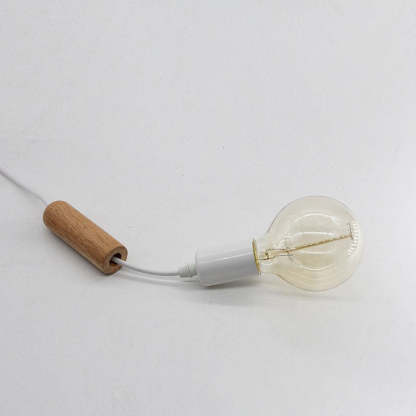 Nordic Minimalist Solid Wood Cylinder Pendant Light