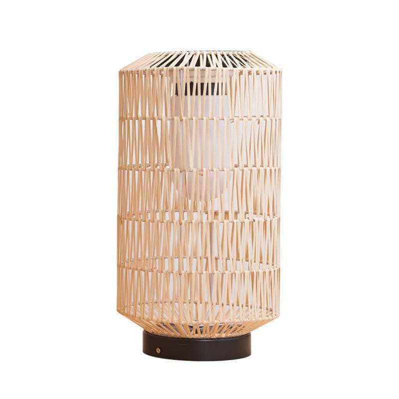 Minimalist Solar Iron Rattan Cage LED Landscape Light