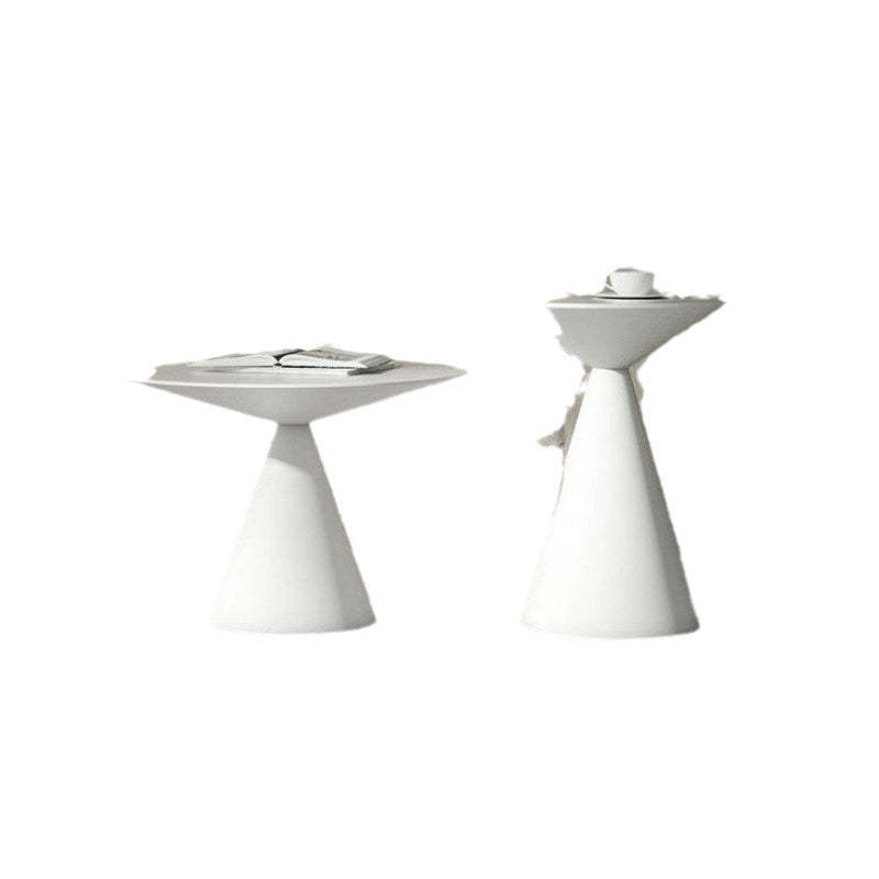 Minimalist Cone Aluminum End Table