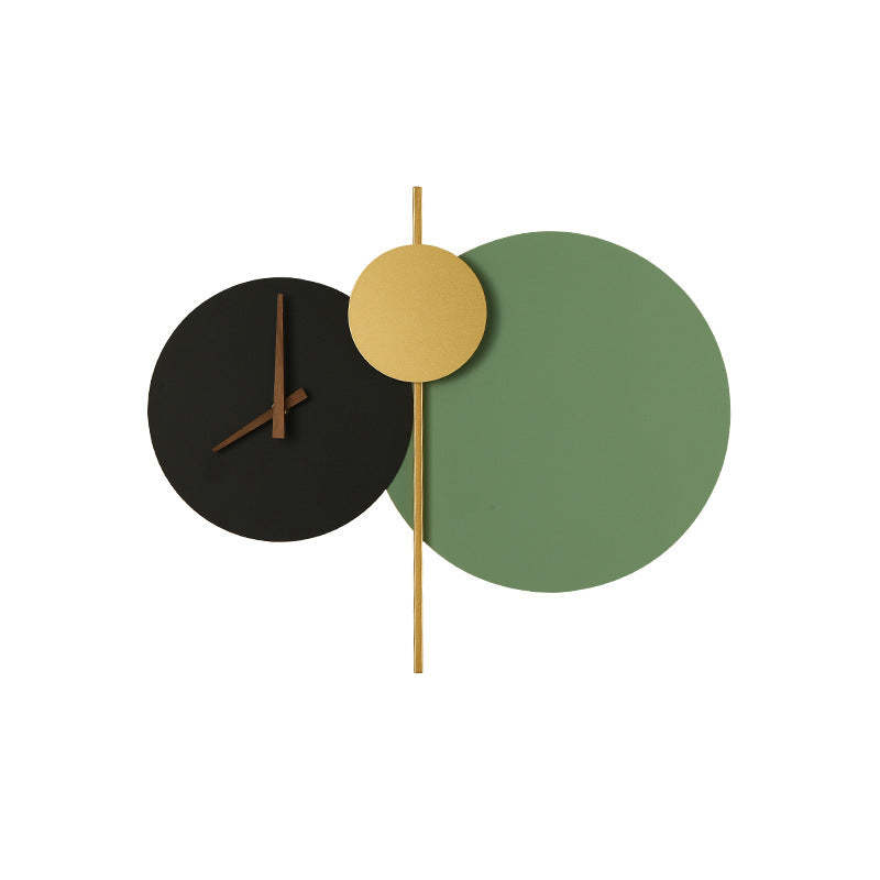Minimalist Iron Acrylic LED Clock Sconce