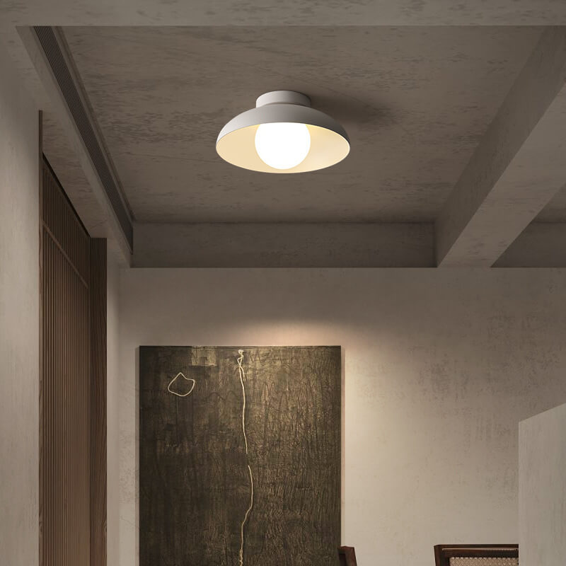 Japanese Wabi-Sabi Iron Glass Ceiling Light