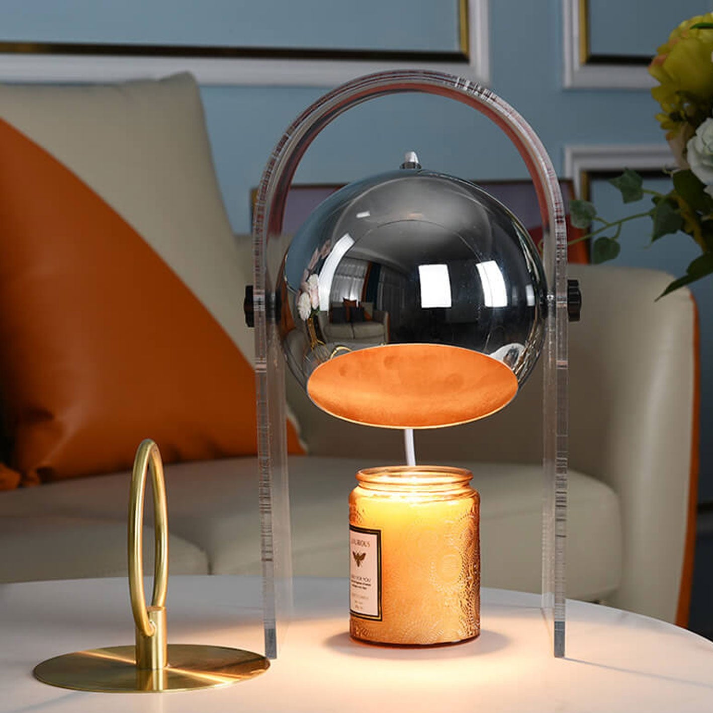 Vintage Acrylic Glass Dome Aromatherapy Lamp