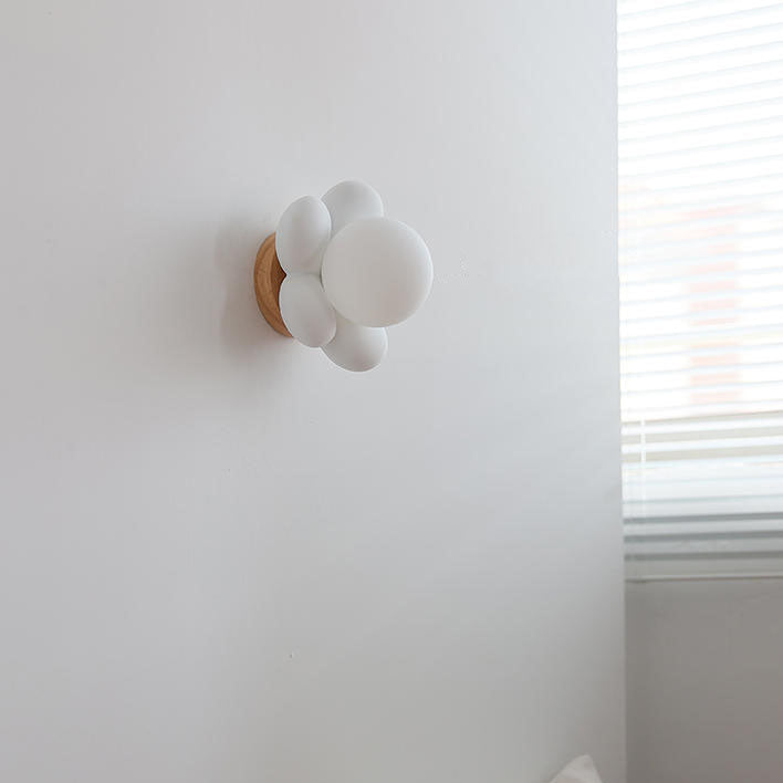 Lighom creative decor flower white wall sconces — 220V-240V (UK/AU)