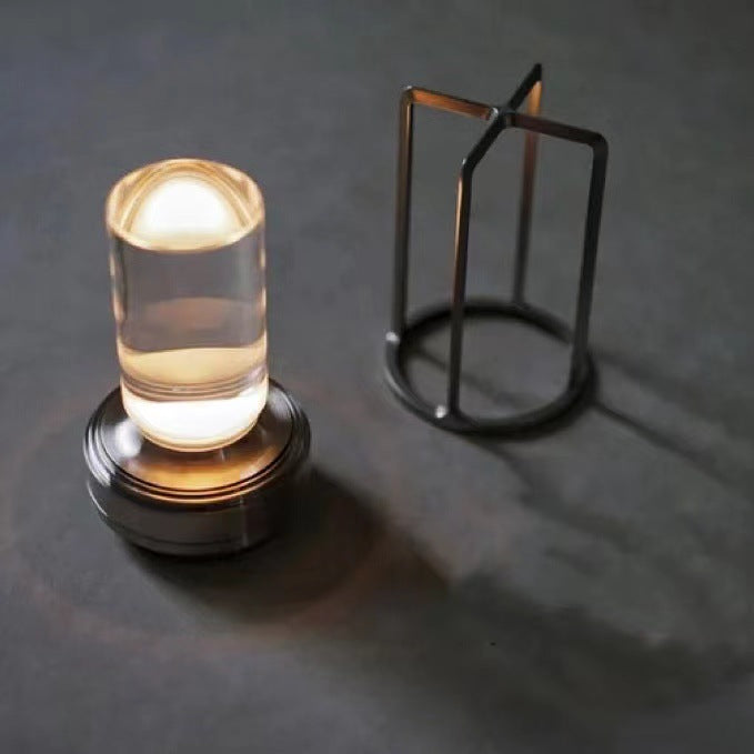 Nordic Vintage Aluminum Acrylic USB Rechargeable Night Light