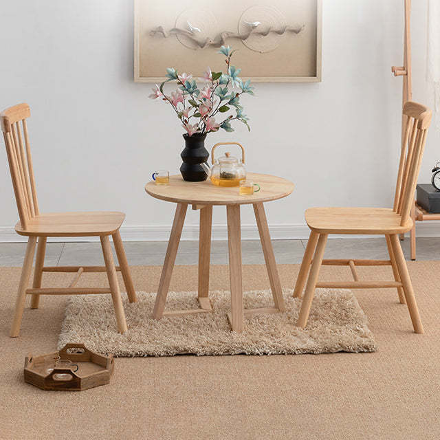 Contemporary Wood V-Leg Coffee Table