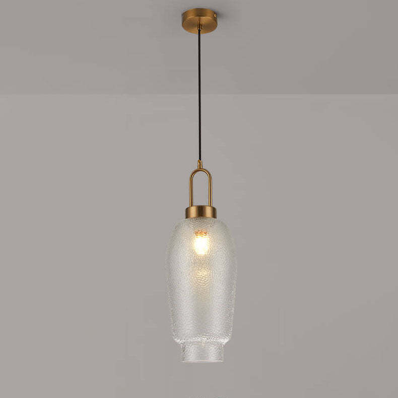 Nordic Luxe Oval Clear Glass Pendant Light