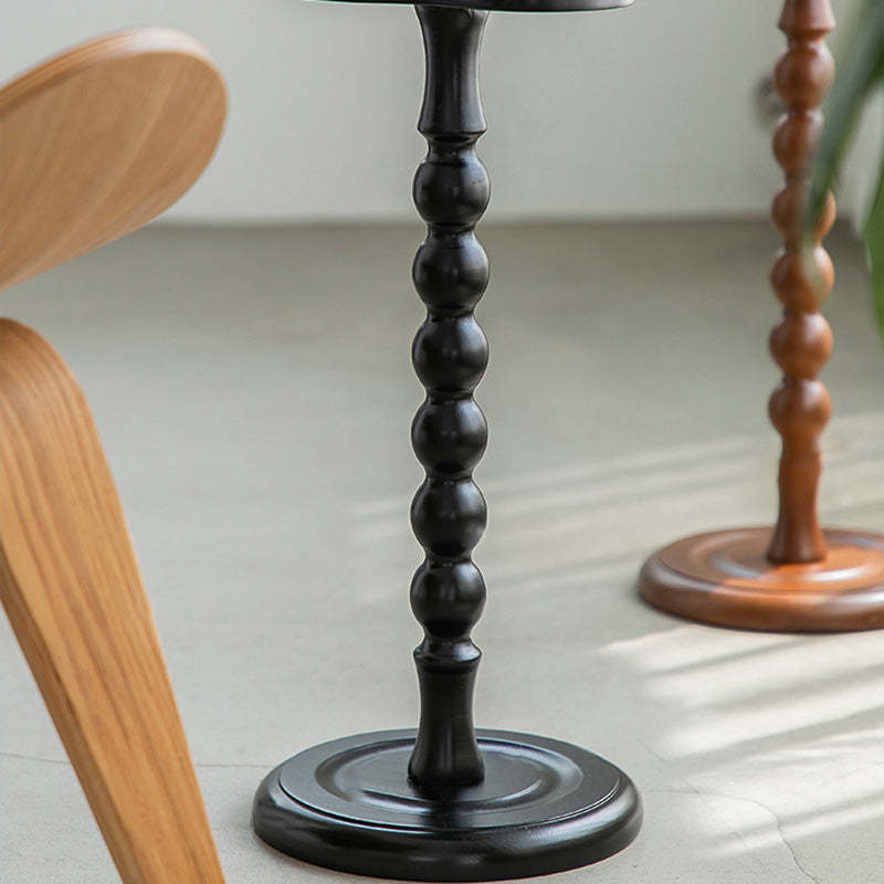 Vintage Orb Gourd Wood Side Table