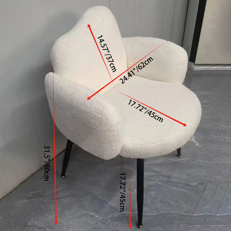 Scandinavian Cloud Lambswool Vanity Stool