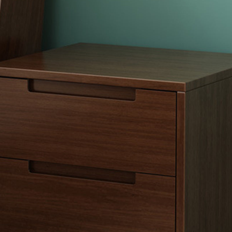 Nordic Wood 1/2-Drawer Nightstand — 2 / White