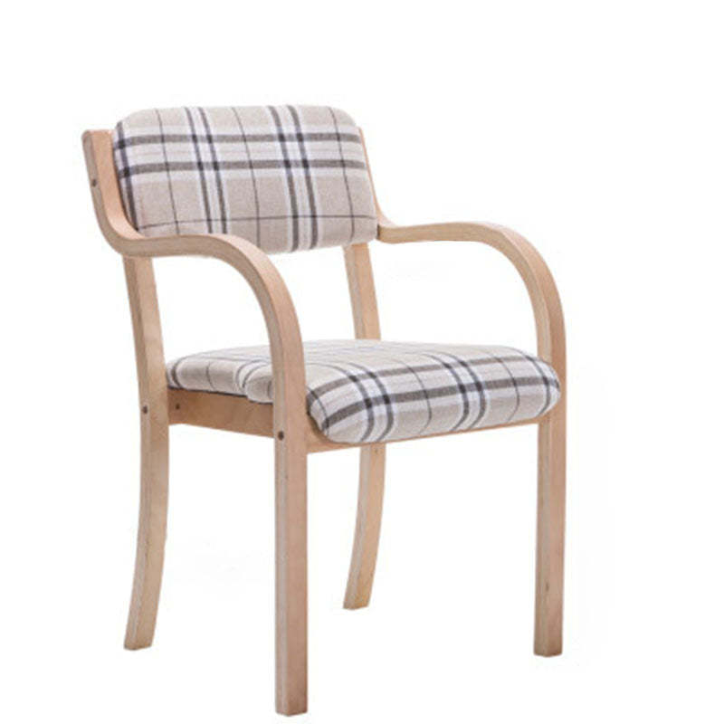 Nordic Wood Fabric Leather Velvet Dining Chair