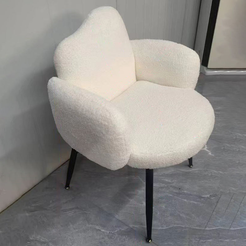 Scandinavian Cloud Lambswool Vanity Stool