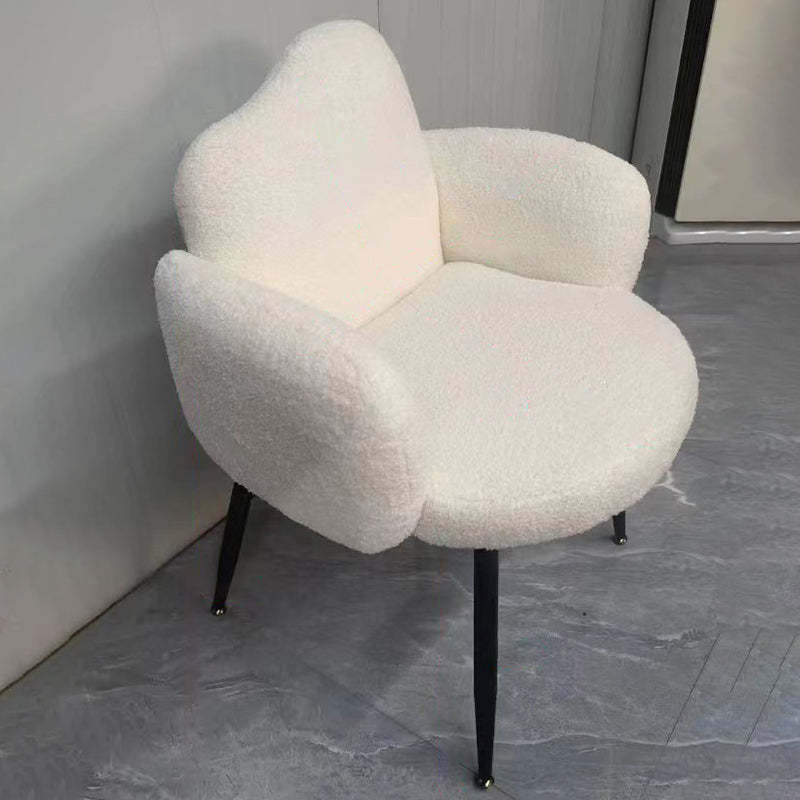 Scandinavian Cloud Lambswool Vanity Stool