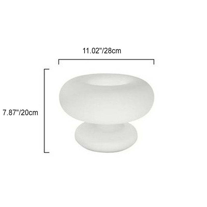 Danish Milk White Mushroom Table Lamp