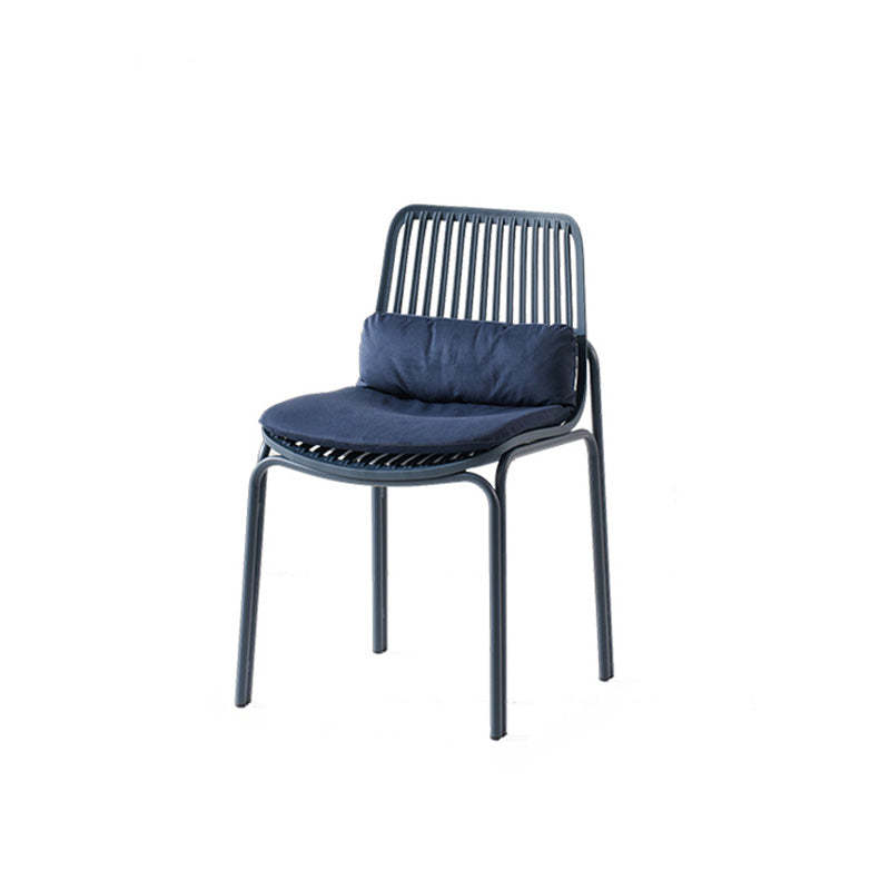 Minimalist Cushion Plastic Metal Dining Chair
