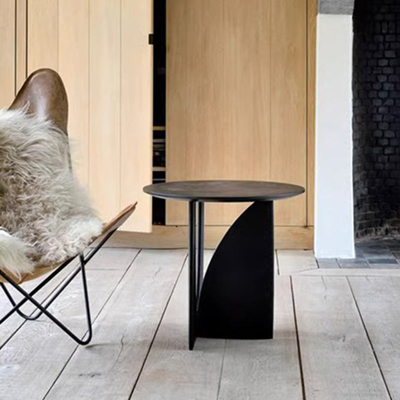 Japanese Round Wood Coffee Table
