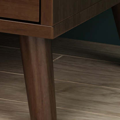 Nordic Wood 1/2-Drawer Nightstand — 2 / Wood Color + White