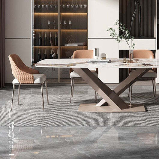Lighom minimalist stainless red dining chairs & benches