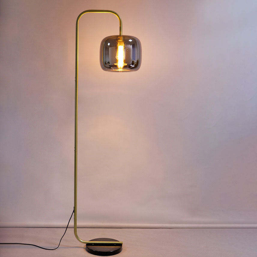 Nordic Vintage Iron Marble Floor Lamp