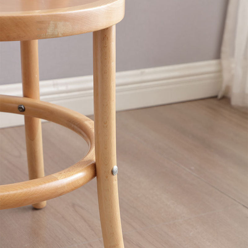 Vintage Cylinder Wood Rattan Dining Chair — Rattan / Walnut