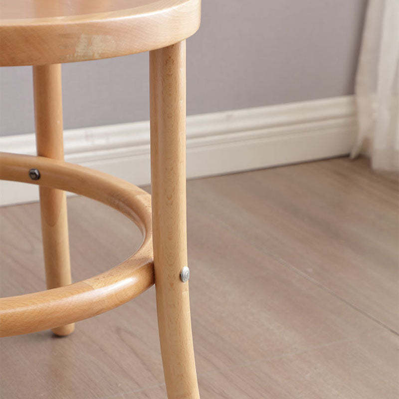 Vintage Cylinder Wood Rattan Dining Chair — Rattan / Walnut