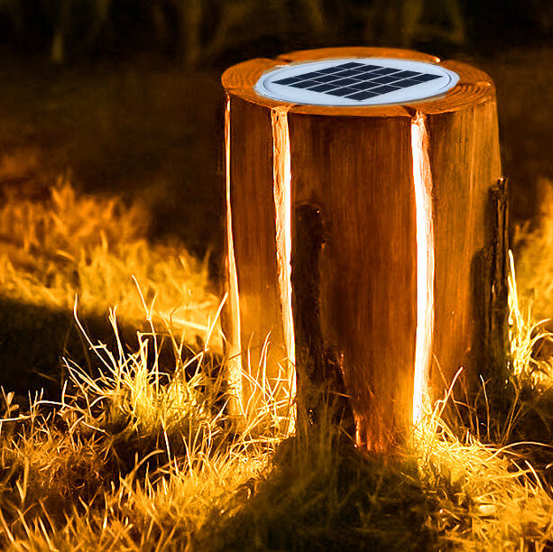Creative stump lawn landscape lighting in resin — 220V-240V (UK/AU)