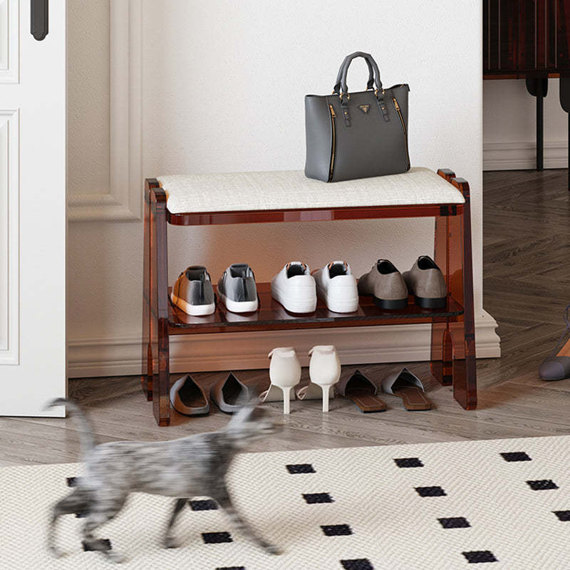 Decor 3-tier acrylic shoe storage for entryway — 2-Tier / Amber
