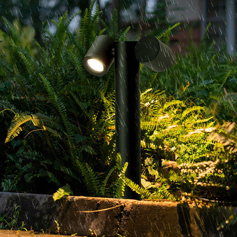 Minimalist Tempered Glass Aluminum Ground Light