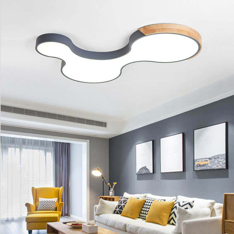 Nordic Macaron Block Clouds LED Flush Mount Light
