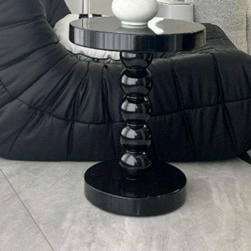 Vintage Round Beaded Wooden Coffee Table