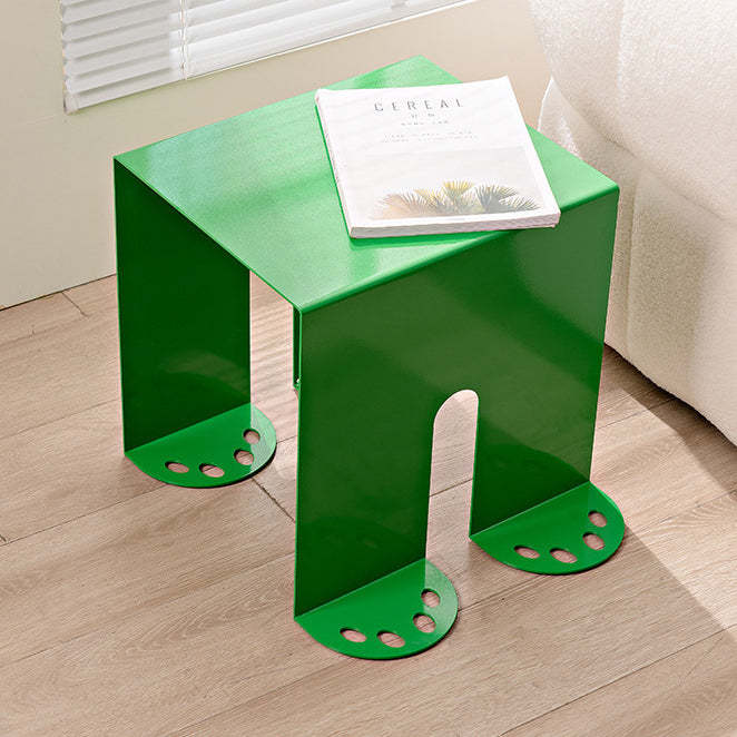 Scandinavian Iron Square End Table