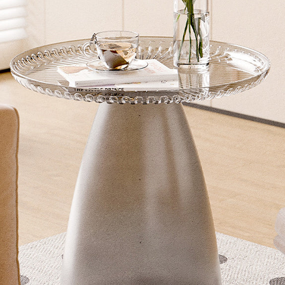 Minimalist Round PET Plastic Side Table