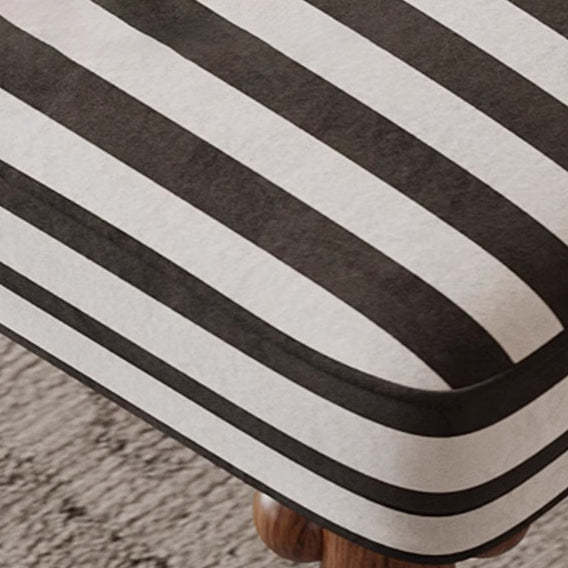 French Zebra-Print Fabric Ash Wood Dining Chair