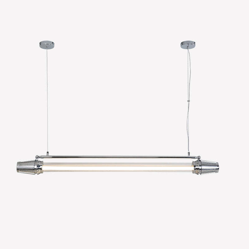 Industrial Aluminum Acrylic LED Island Chandelier