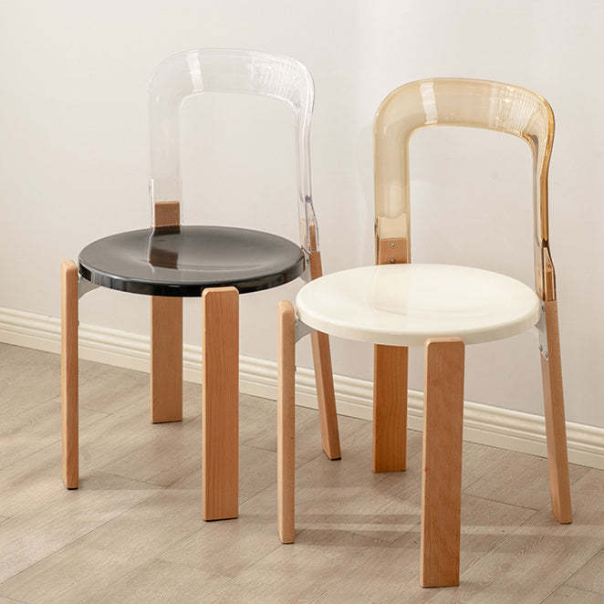 Minimalist Wood Armchair — Black / Gray