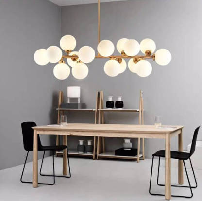 Nordic Magic Bean Glass Ball Island Chandelier
