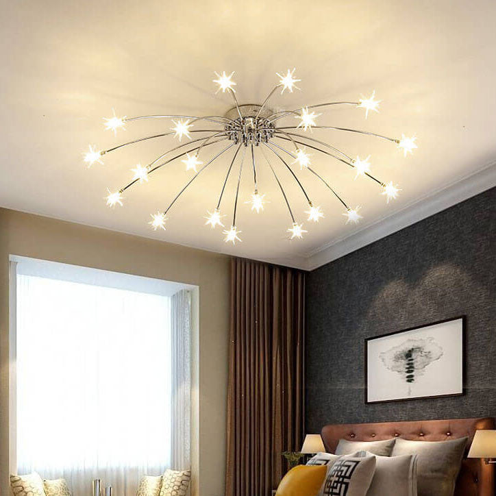 Full Of Stars Iron Flush Ceiling Light