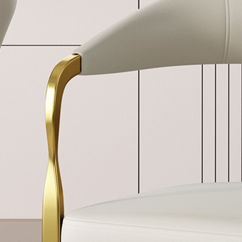 Modern PU Leather Arc Frame Dining Chair