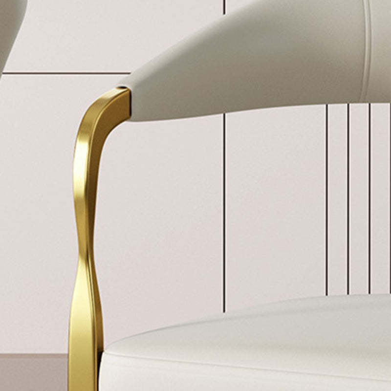 Modern PU Leather Arc Frame Dining Chair