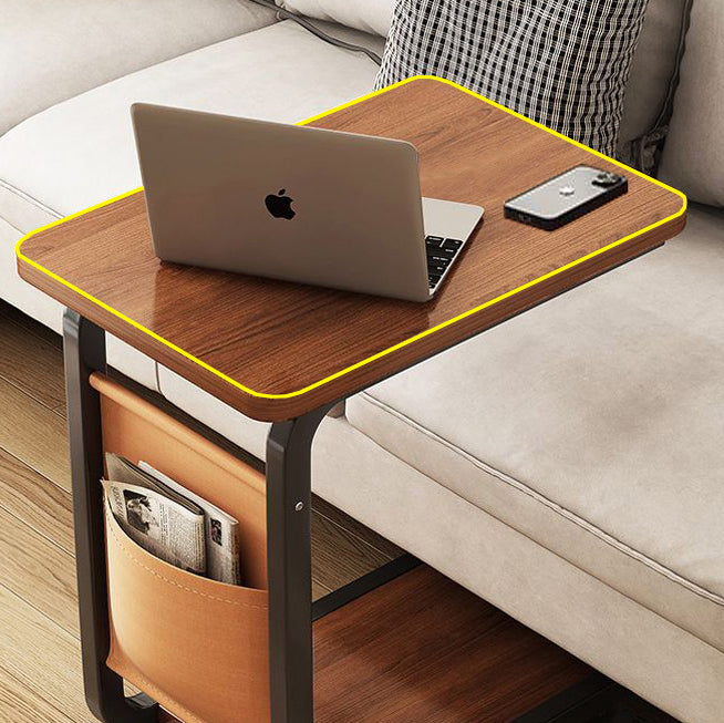 Minimalist Steel Side Table on Wheels