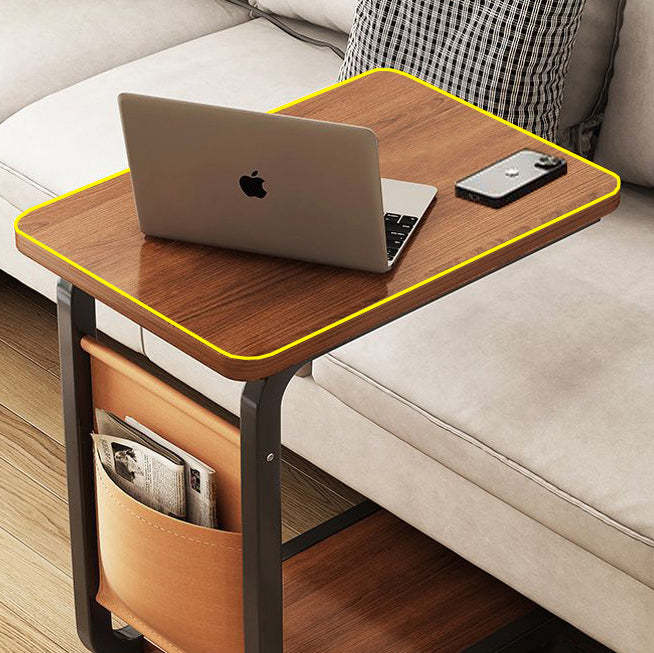 Minimalist Steel Side Table on Wheels