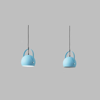 Nordic Macaron Aluminum Semicircle Pendant Light