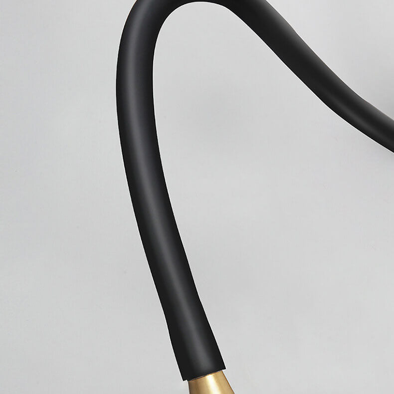 Simple Hose Spotlight Brass LED Reading Sconce