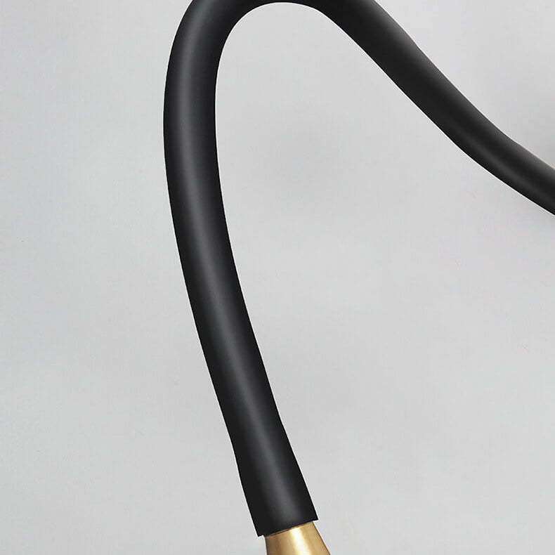 Simple Hose Spotlight Brass LED Reading Sconce