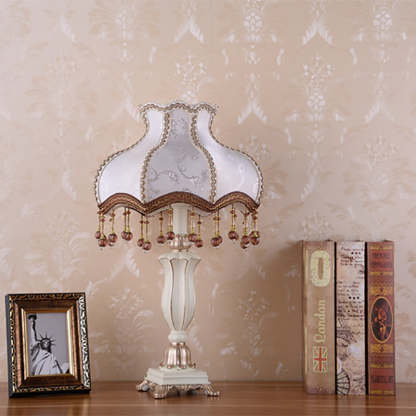 European Court Resin Fabric Table Lamp