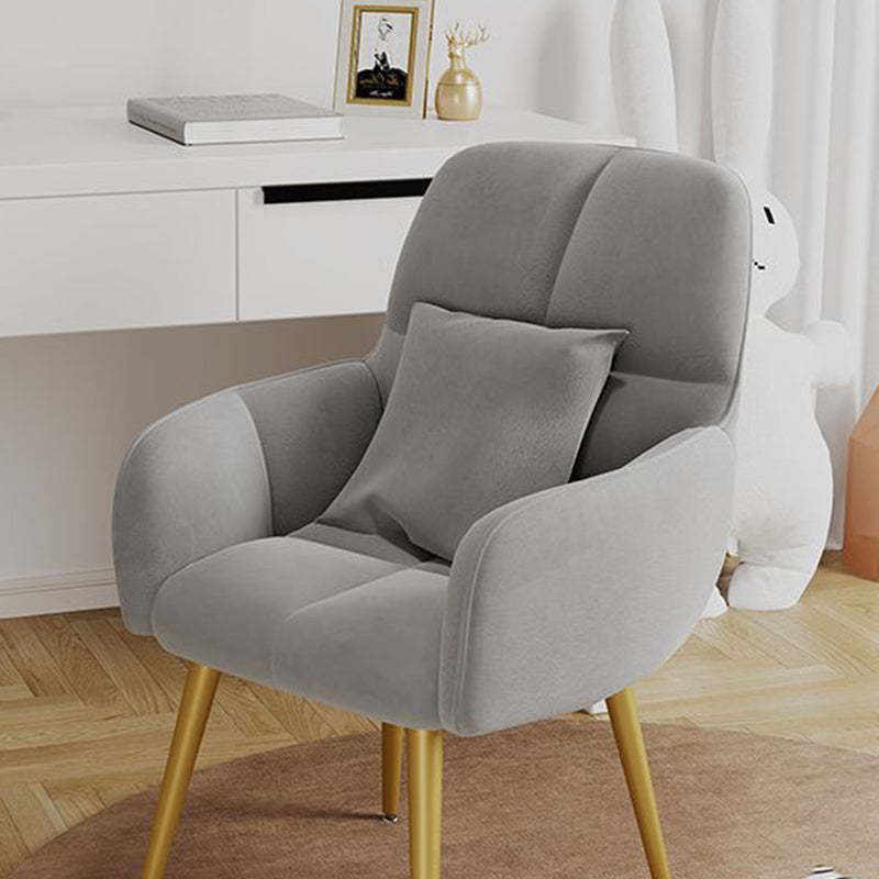 Minimalist Square Vanity Stool with Backrest
