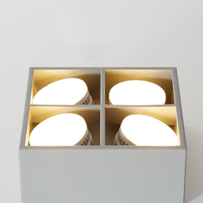 Minimalist Square Iron Spotlight LED Flush Mount Light