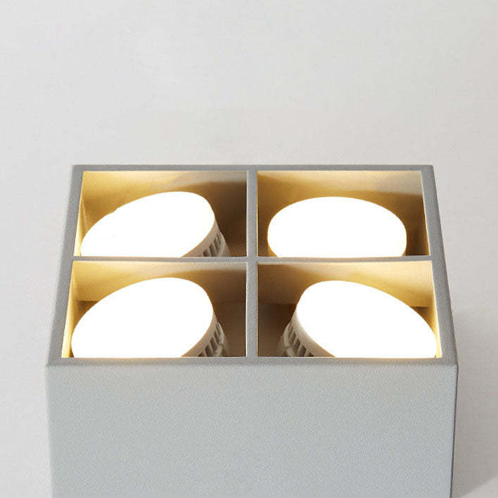 Minimalist Square Iron Spotlight LED Flush Mount Light