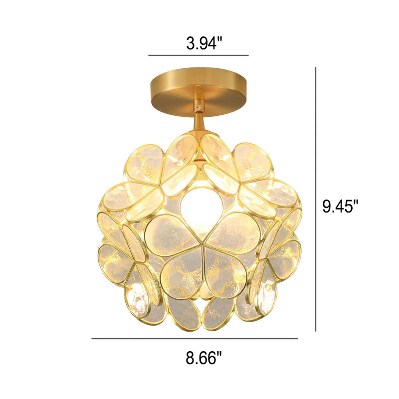 New Japanese Manual Petal Aisle Ceiling Light