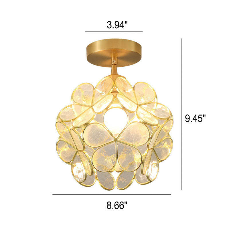 New Japanese Manual Petal Aisle Ceiling Light